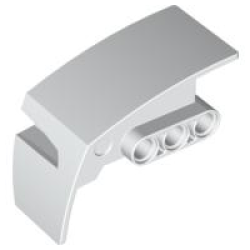 Technic, Panel Car Mudguard Right - White Technic, Panel Car Mudguard Right - White