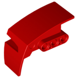 Technic, Panel Car Mudguard Right - Red Technic, Panel Car Mudguard Right - Red