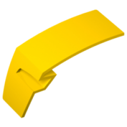 Technic, Panel Car Mudguard Left - Yellow Technic, Panel Car Mudguard Left - Yellow