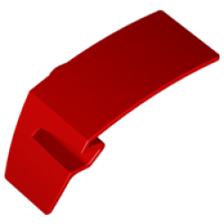 Technic, Panel Car Mudguard Left - Red Technic, Panel Car Mudguard Left - Red