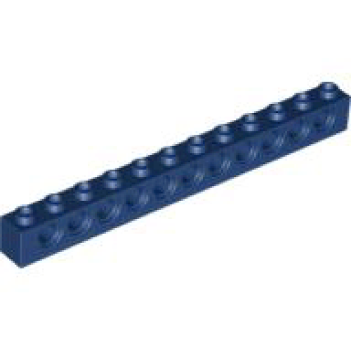 Деталь LEGO 3895 Technic, Brick 1 x 12 with Holes - Dark Blue
