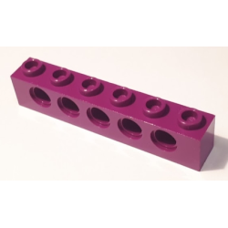 Technic, Brick 1 x 6 with Holes - Purple Technic, Brick 1 x 6 with Holes - Purple