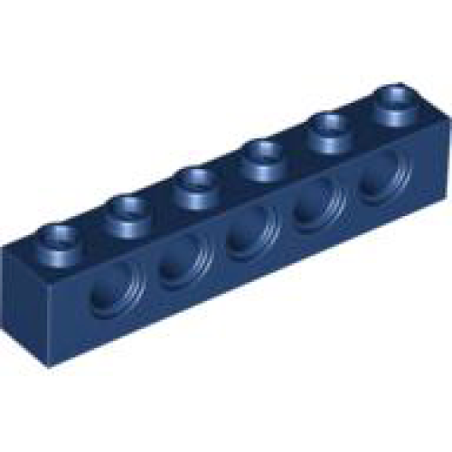 Деталь LEGO 3894 Technic, Brick 1 x 6 with Holes - Dark Blue