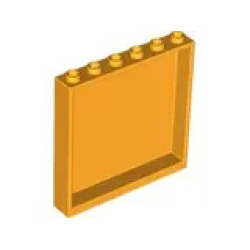 Panel 1 x 6 x 5 - Bright Light Orange Panel 1 x 6 x 5 - Bright Light Orange
