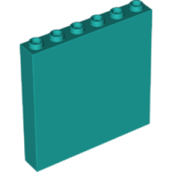 Panel 1 x 6 x 5 - Dark Turquoise Panel 1 x 6 x 5 - Dark Turquoise