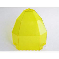 Panel 10 x 10 x 12 Quarter Dome - Trans-Yellow