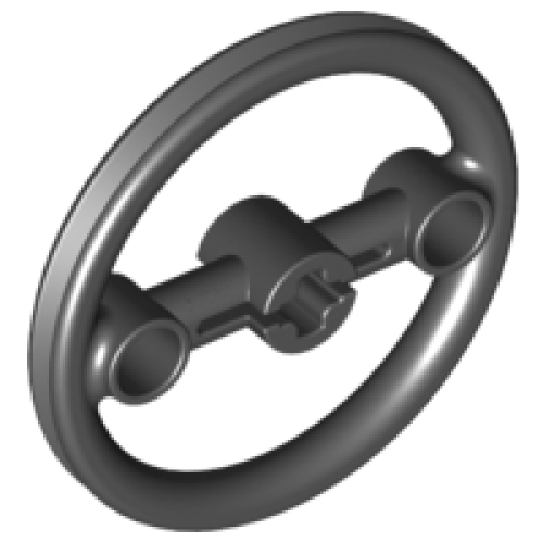 Деталь LEGO 3736 Technic, Steering Pulley Large - Black