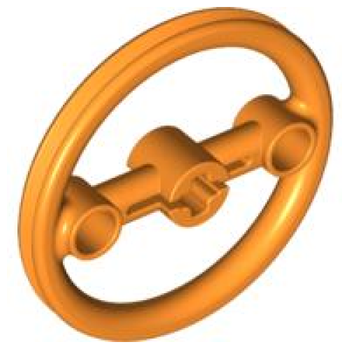 Деталь LEGO 3736 Technic, Steering Pulley Large - Orange