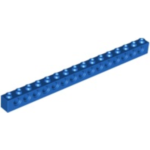 Деталь LEGO 3703 Technic, Brick 1 x 16 with Holes - Blue