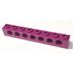 Technic, Brick 1 x 8 with Holes - Purple