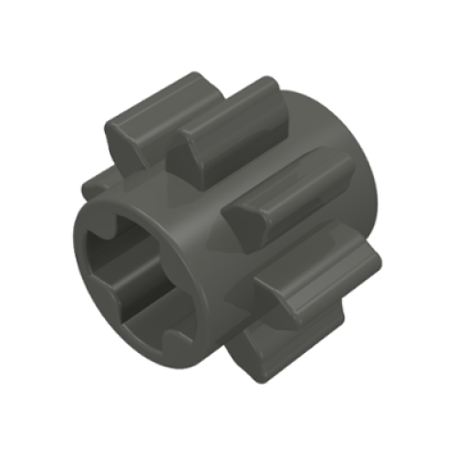 Деталь LEGO 3647 Technic, Gear 8 Tooth - Dark Gray