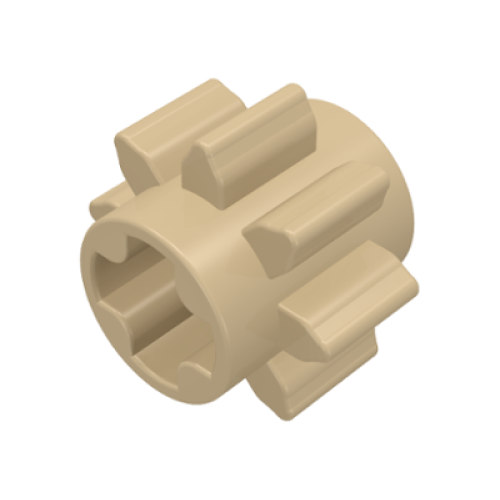 Деталь LEGO 3647 Technic, Gear 8 Tooth - Tan
