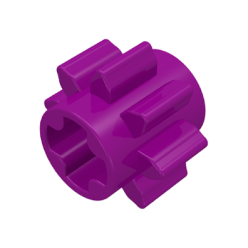 Деталь LEGO 3647 Technic, Gear 8 Tooth - Purple