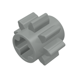 Technic, Gear 8 Tooth - Light Gray