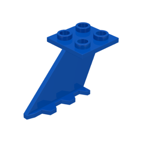 Деталь LEGO 3479 Tail 4 x 2 x 2 - Blue