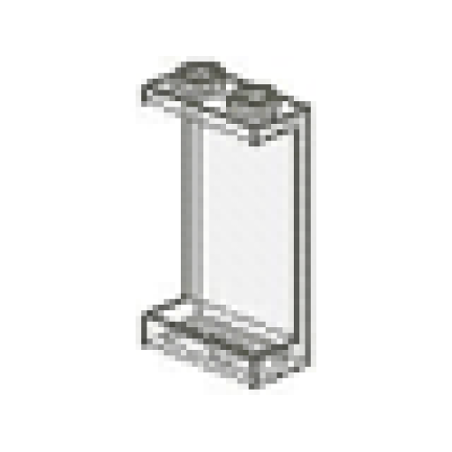 Деталь LEGO 2362 Panel 1 x 2 x 3 (Undetermined Type) - Trans-Clear