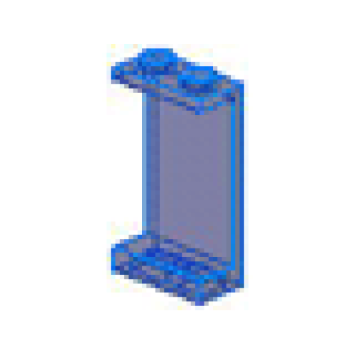 Деталь LEGO 2362 Panel 1 x 2 x 3 (Undetermined Type) - Trans-Dark Blue
