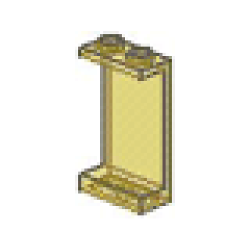 Деталь LEGO 2362 Panel 1 x 2 x 3 (Undetermined Type) - Trans-Yellow