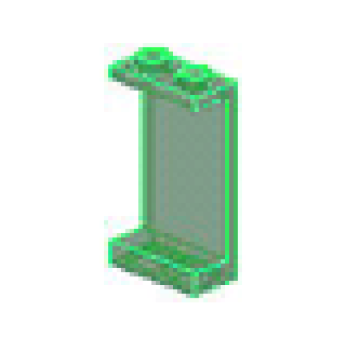 Деталь LEGO 2362 Panel 1 x 2 x 3 (Undetermined Type) - Trans-Green