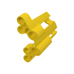 Technic, Panel Fairing # 2 Large Short, Large Holes, Side B - Yellow Technic, Panel Fairing # 2 Large Short, Large Holes, Side B - Yellow