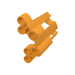 Technic, Panel Fairing # 2 Large Short, Large Holes, Side B - Medium Orange Technic, Panel Fairing # 2 Large Short, Large Holes, Side B - Medium Orange