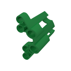 Technic, Panel Fairing # 2 Large Short, Large Holes, Side B - Green Technic, Panel Fairing # 2 Large Short, Large Holes, Side B - Green