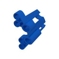 Technic, Panel Fairing # 2 Large Short, Large Holes, Side B - Blue Technic, Panel Fairing # 2 Large Short, Large Holes, Side B - Blue