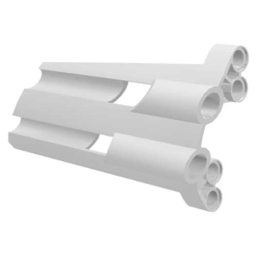 Деталь LEGO 32188 Technic, Panel Fairing # 3 Large Long, Large Holes, Side A - White