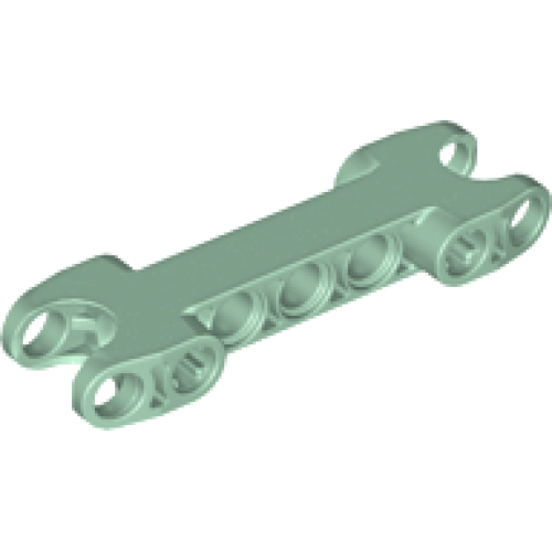 Деталь LEGO 50898 Technic, Axle and Pin Connector 2 x 7 with 2 Ball Joint Sockets, Rounded Ends - Sand Green