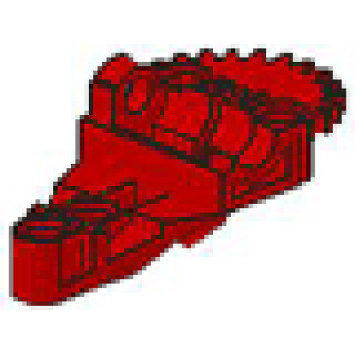 Деталь LEGO 32166 Technic, Gearbox Half - Red