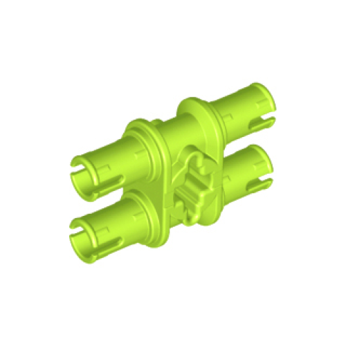 Деталь LEGO 32138 Technic, Pin Double with Axle Hole - Lime