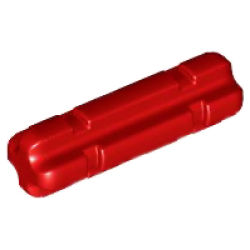 Technic, Axle 2L Notched - Red Technic, Axle 2L Notched - Red