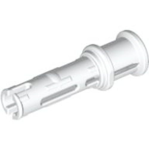 Деталь LEGO 32054 Technic, Pin 3L with Friction Ridges and Stop Bush - White
