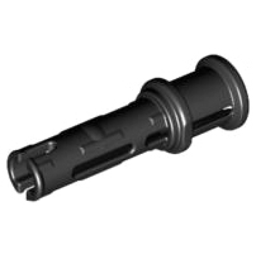 Деталь LEGO 32054 Technic, Pin 3L with Friction Ridges and Stop Bush - Black