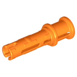 Technic, Pin 3L with Friction Ridges and Stop Bush - Orange Technic, Pin 3L with Friction Ridges and Stop Bush - Orange