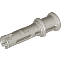 Technic, Pin 3L with Friction Ridges and Stop Bush - Light Gray Technic, Pin 3L with Friction Ridges and Stop Bush - Light Gray