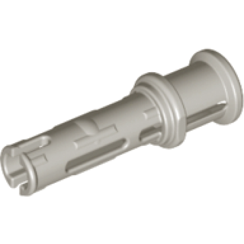 Деталь LEGO 32054 Technic, Pin 3L with Friction Ridges and Stop Bush - Light Gray