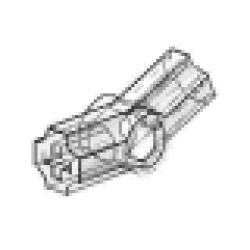Technic, Axle and Pin Connector Angled #3 - 157.5 degrees - Trans-Clear Technic, Axle and Pin Connector Angled #3 - 157.5 degrees - Trans-Clear