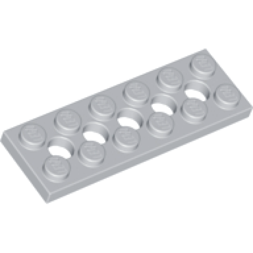 Деталь LEGO 32001 Technic, Plate 2 x 6 with 5 Holes - Light Bluish Gray