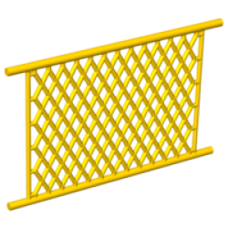 Net, Plastic 8 x 12 Lattice - Yellow