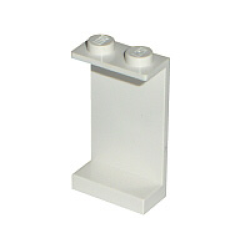 Panel 1 x 2 x 3 - Solid Studs - White