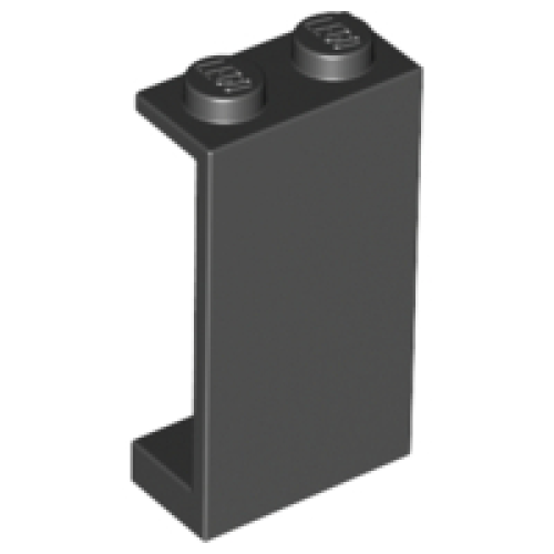Деталь LEGO 2362a Panel 1 x 2 x 3 - Solid Studs - Black
