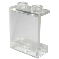 Panel 1 x 2 x 2 - Solid Studs - Trans-Clear