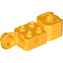 Technic, Brick Modified 2 x 2 with Axle Hole, Rotation Joint Ball Half Vertical, and Fist - Bright Light Orange Technic, Brick Modified 2 x 2 with Axle Hole, Rotation Joint Ball Half Vertical, and Fist - Bright Light Orange