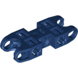 Technic, Axle and Pin Connector 2 x 5 with 2 Ball Joint Sockets, Open Sides - Dark Blue