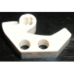 Technic, Axle and Pin Connector 2 x 4 Double Sloped - White