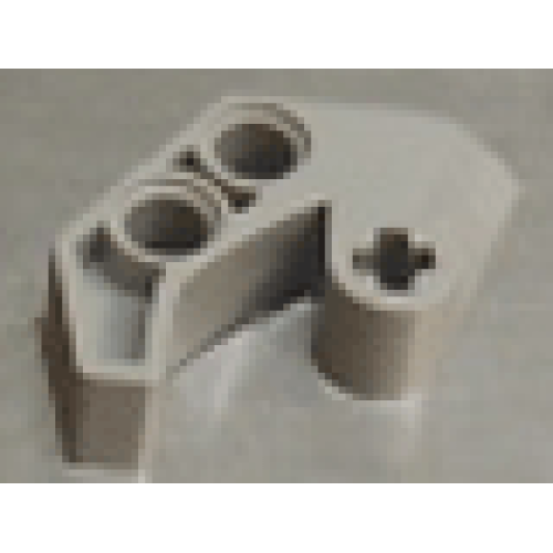 Деталь LEGO 44851 Technic, Axle and Pin Connector 2 x 4 Double Sloped - Light Gray