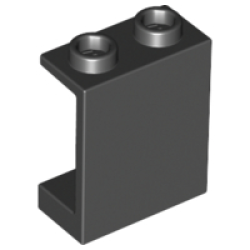 Panel 1 x 2 x 2 - Hollow Studs - Black Panel 1 x 2 x 2 - Hollow Studs - Black