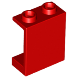 Panel 1 x 2 x 2 - Hollow Studs - Red Panel 1 x 2 x 2 - Hollow Studs - Red