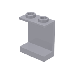 Panel 1 x 2 x 2 - Hollow Studs - Light Bluish Gray Panel 1 x 2 x 2 - Hollow Studs - Light Bluish Gray